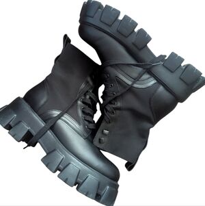 Monolith Leather Biker Boots